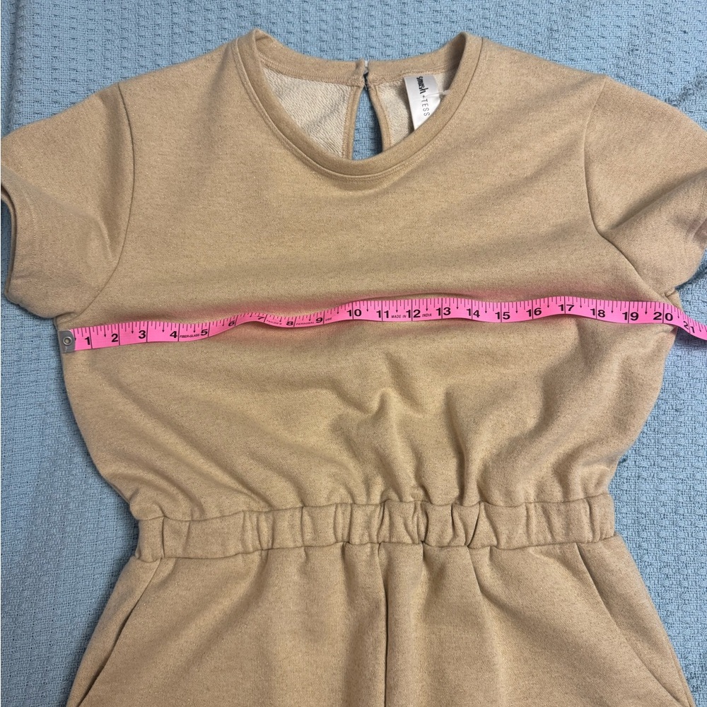 2/40 Smash + Tess Backyard Shorty Romper in Natural Shimmer - Women’s Medium - Picture 8 of 11